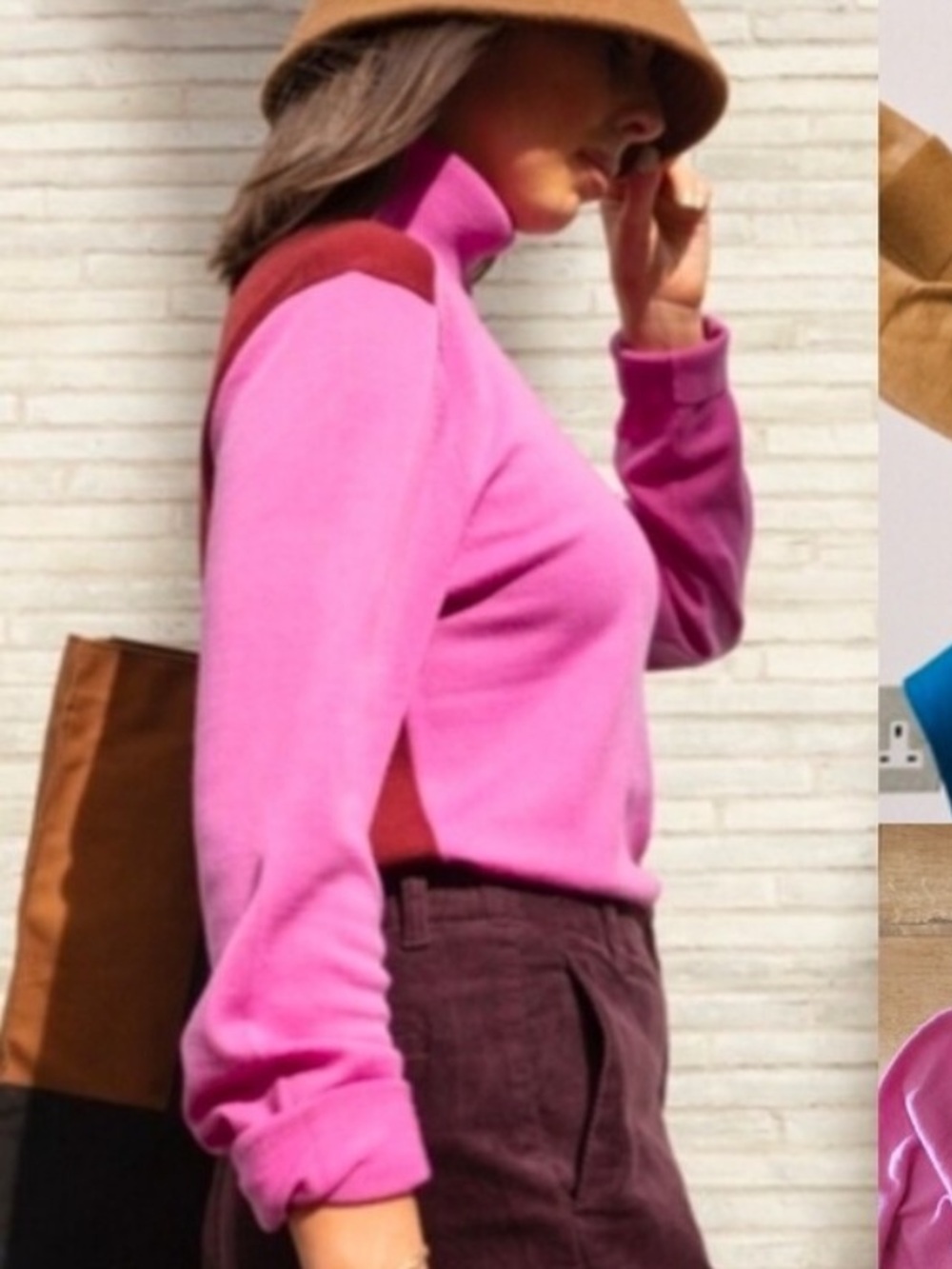 RARE JW Anderson x UNIQLO 100% Wool Colorblock Turtleneck Sweater Pullover